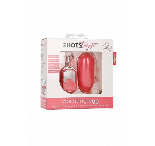 10 Speed Remote Vibrating Egg - Big - Pink